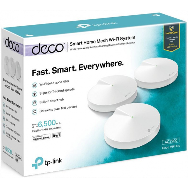 TP-Link AC2200 Okos Otthon Mesh Wi-Fi rendszer DECO M9 Plus (3-Pack) #3