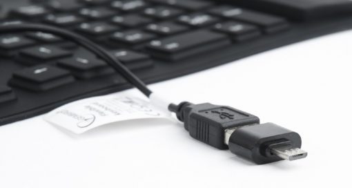 Gembird flexibilis szilikon billentyű (USB + OTG csatlakozás) - angol #3
