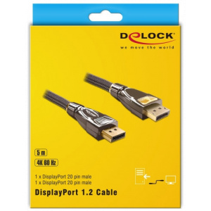 DisplayPort (M/M) Premium kábel 5m - Delock (4K 60Hz) #2