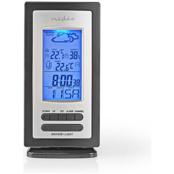 Nedis LCD időjárásjelző állomás (bel- és kültéri méréssel) #2