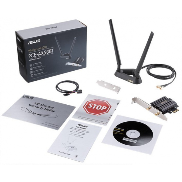 Asus AX3000 Dual Band WiFi + Bluetooth 5.0 PCI-E kártya (PCE-AX58BT) #3