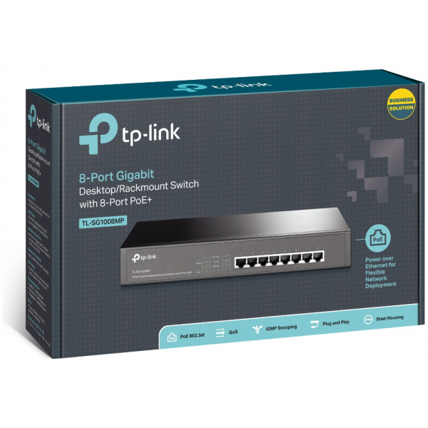 TP-Link TL-SG1008MP 8-port Gbit PoE+ switch 8 PoE+ porttal #4