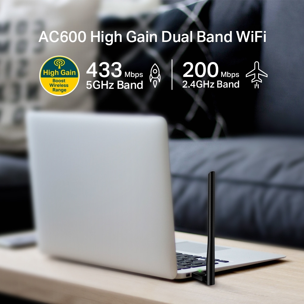 TP-Link Wireless-AC600 Dual Band USB adapter Archer T2U Plus 600 Mbit #3