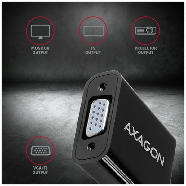 Axagon DisplayPort > VGA (DSUB) átalakító #4