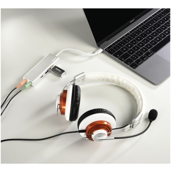 3 portos USB HUB HAMA (USB 3.1), Type-C csatlakozó, 3,5mm audio cstalakozás #4