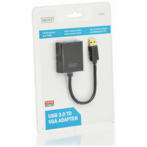 Digitus adapter USB 3.0 (Type-A) > VGA aljzat #3