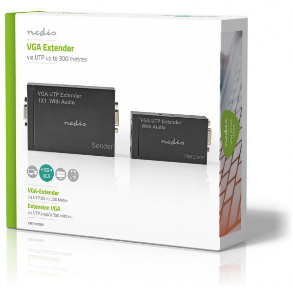 Nedis VGA Extender (jel továbbítása UTP-n, 300m-ig) #5