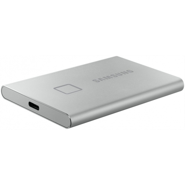 500GB Samsung T7 Touch hordozható SSD USB 3.2 (ezüst) #4
