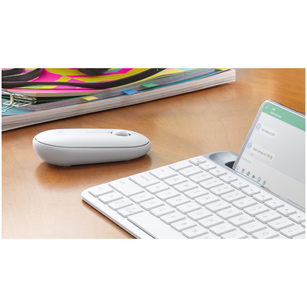 Logitech Pebble M350 Mouse (Wireless és Bluetooth) - Off-White (fehér) #4