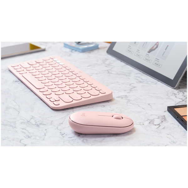 Logitech Pebble M350 Mouse (Wireless és Bluetooth) - Rose (rózsaszín) #4