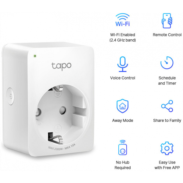 TP-Link Wi-Fi-s Okos dugalj (Smart Plug) Tapo P100 #2