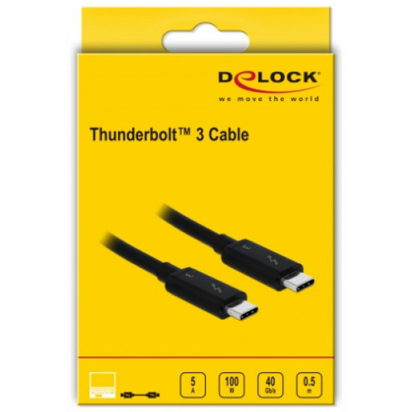 Delock Thunderbolt™ 3 (40 Gb/s) USB-C™ kábel 0,5m #3