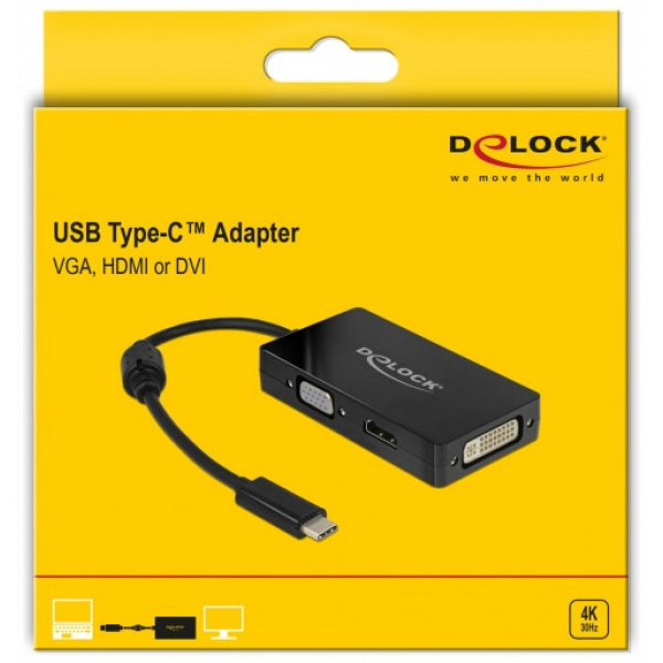 Delock USB Type-C™ átalakító VGA / HDMI / DVI kijelzőhöz #3