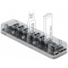 7-portos USB HUB (átlátszó) Delock (USB 3.0) #2