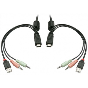 KVM 2 PC átkapcsoló - HDMI, USB és audio csatlakozókkal (Lindy) #2