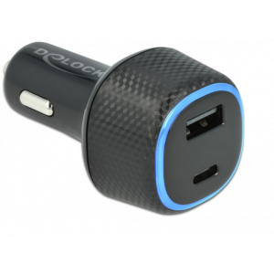 USB Car charger (autós töltő adapter) USB Type-C™ PD 3.0 és A-típusú USB Delock #2