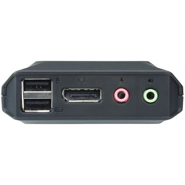 KVM 2 PC átkapcsoló - DisplayPort, USB és audio csatlakozók ATEN CS22DP #4
