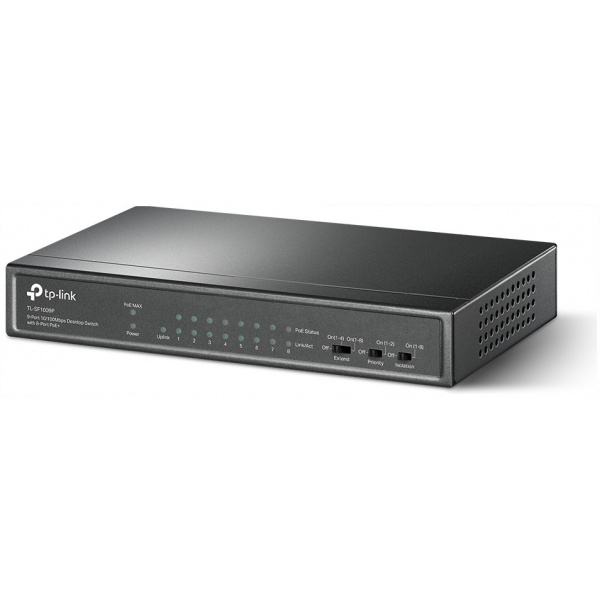 TP-Link TL-SF1009P 9-port PoE switch 8 PoE+ porttal (desktop) #2
