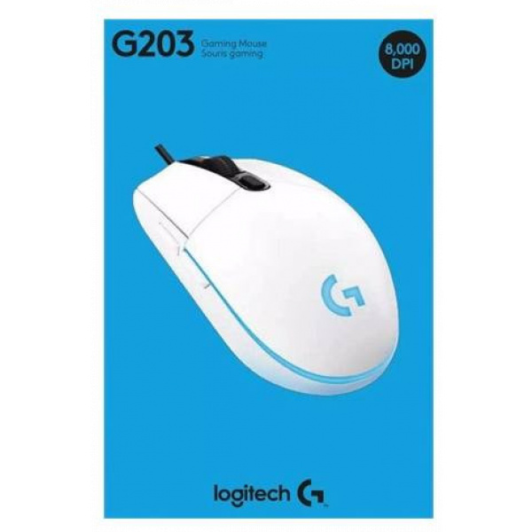 Logitech G203 Lightsync Gaming egér (fehér) #5
