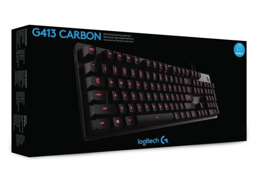 Logitech G413 Carbon játékhoz tervezett mechanikus RGB szürke billentyűzet (US) #4