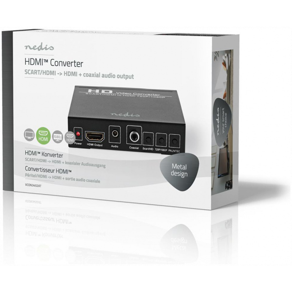 Nedis SCART / HDMI > HDMI / Koaxiális / 3,5mm 1080p átalakító #4