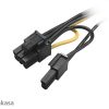 Akasa PCIe VGA tápátalakító kábel (2x SATA > PCIe 6+2-pin) #3