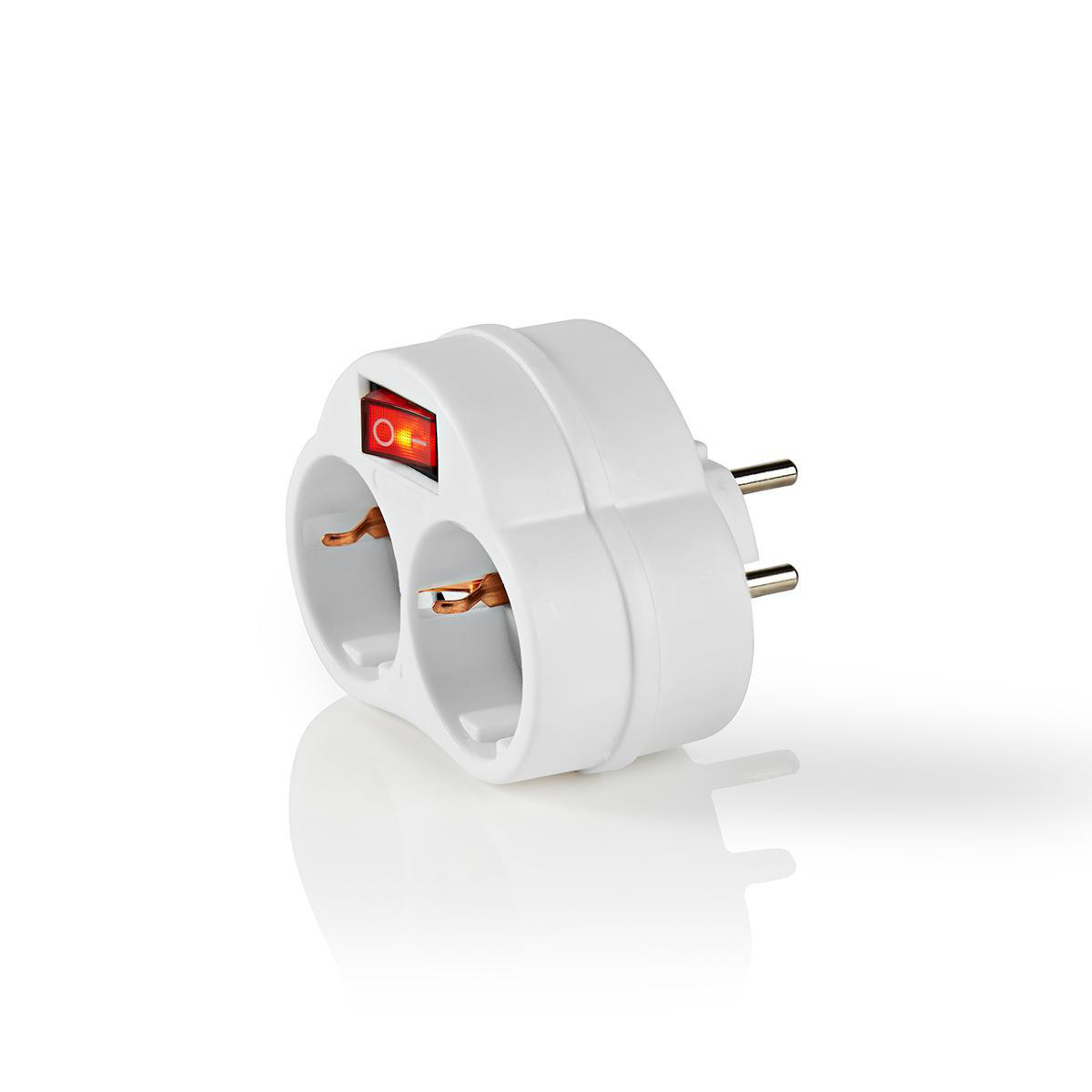 220V-os hálózati elosztó 2 aljzattal (közvetlenül fali aljzatba) - Nedis #2