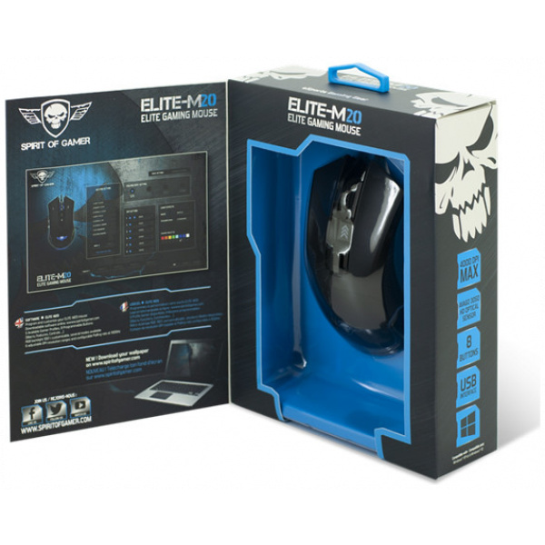 Spirit of Gamer S-EM20BK2 RGB Gamer egér #6