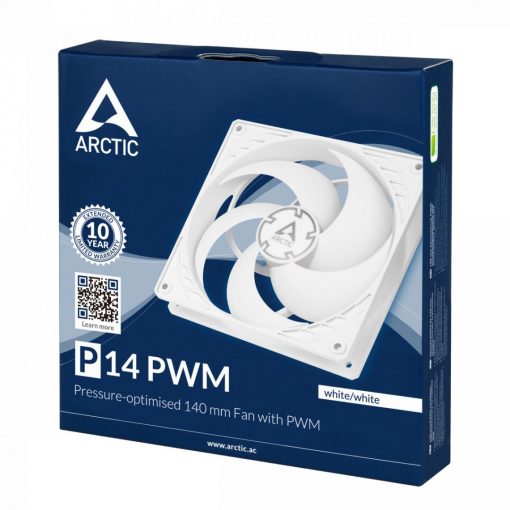 14 cm hűtőventilátor Arctic P14 PWM White (fehér) #4