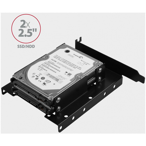 Axagon 3,5" HDD / 2,5" SSD beépítő keret (2+1 meghajtó) PCI/PCIe slotba #3
