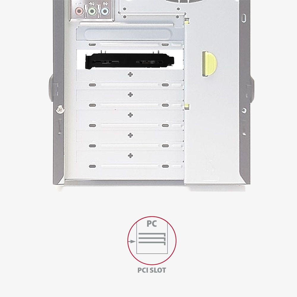 Axagon HDD/SSD beépítő keret (2 meghajtó) 3,5" helyre vagy PCI/PCIe slotba #7