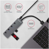 4-portos USB HUB Axagon HUE-MSA (USB 3.2) Kapcsolható portokkal, Type-A #4