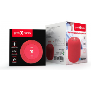 Gembird SPK-BT-15 hordozható Bluetooth hangszóró (piros) #2