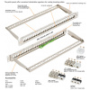 UTP üres patchpanel Cat5e 24-port 19
