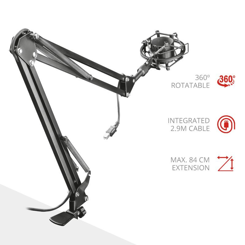 Trust GXT 253 Emita Streaming mikrofon kar (mikrofon nélkül) #2