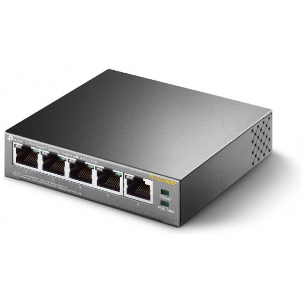 TP-Link TL-SG1005P 5-port Gbit switch 4 PoE porttal (desktop) #3