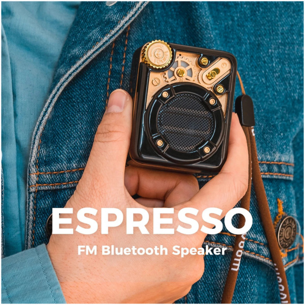 Divoom Espresso Bluetooth mini hangszóró FM rádióval (fekete) #2