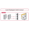 DisplayPort 1.4 switch 2 port, manuális (Delock) #2