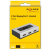 DisplayPort 1.4 switch 2 port, manuális (Delock) #3