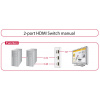 Delock HDMI switch (kétirányú, 4K) 2 port #3