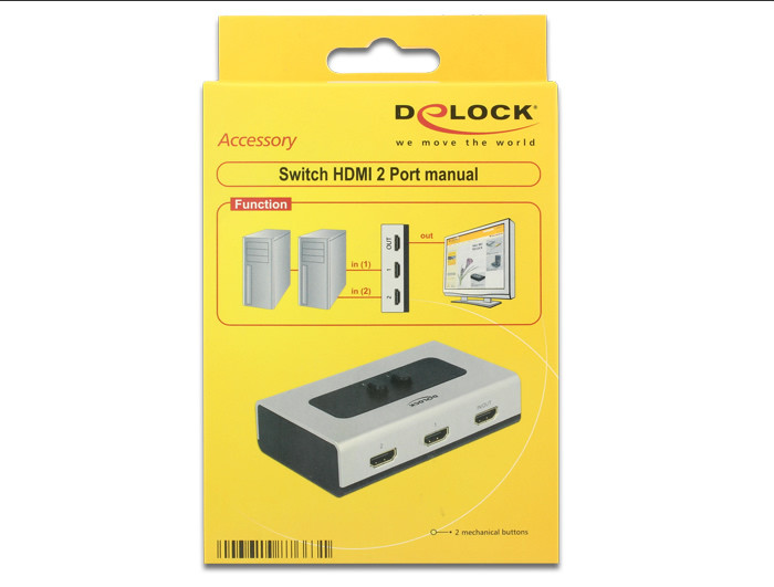 Delock HDMI switch (kétirányú, 4K) 2 port #4