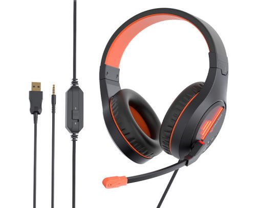 Meetion MT-HP021 Gaming headset (fekete-narancs) #4