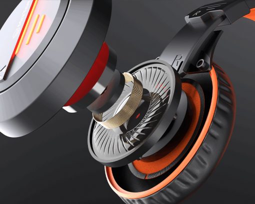 Meetion MT-HP021 Gaming headset (fekete-narancs) #5