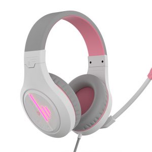 Meetion MT-HP021 Gaming headset (fehér-rózsaszín) #2