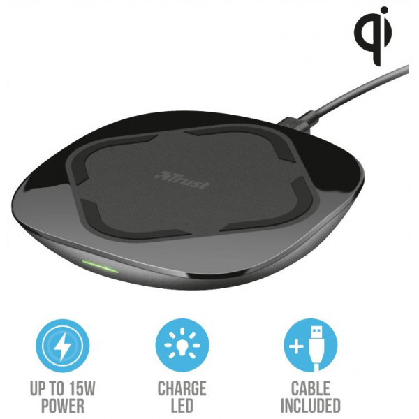 Trust Cito15 Ultra-Fast Wireless (vezeték nélküli) Qi töltő 15W #2
