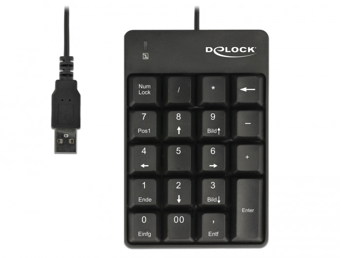 Delock USB-s numerikus pad 19 billentyűvel (fekete) #3