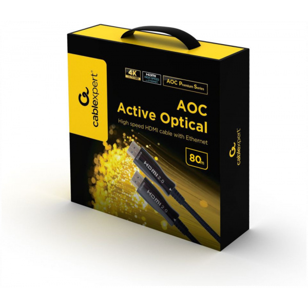 Gembird HDMI-HDMI Aktív Optikai (AOC) kábel 80m 4K 60Hz #3
