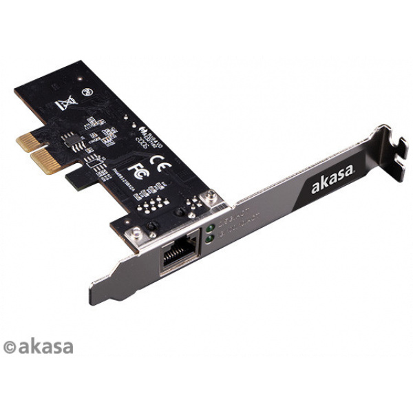 Akasa 2,5 Gbit PCI-Express (x1) hálókártya LP átalakítóval #3