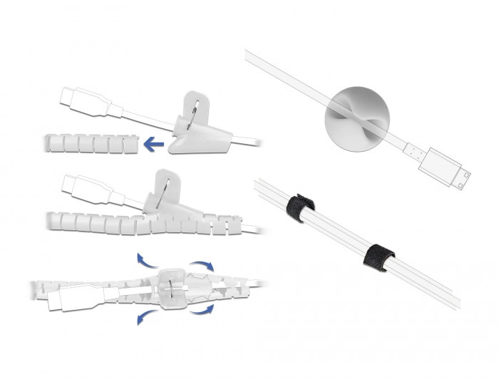 Delock 5db-os kábelrendező készlet #2