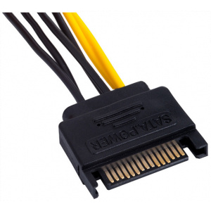 Akyga PCIe VGA tápátalakító kábel (SATA > PCIe 6-pin) #2